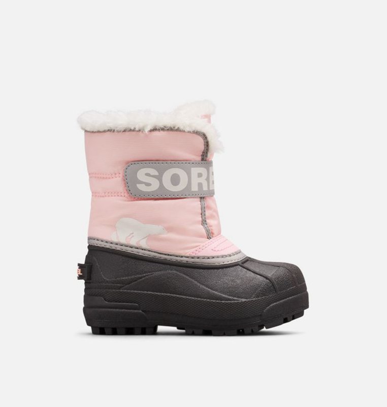 Sorel Çocuk Childrens Commander™ - Kar Botu Pembe/Siyah - 072-HSNROD